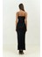 Olesya Askılı Siyah Maxi Boy Elbise 4