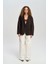 Briella Belden Oturtmalı Kahve Blazer 2