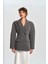 Briella Belden Oturtmalı Füme Blazer 3