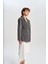 Briella Belden Oturtmalı Füme Blazer 4