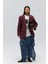 Symi Geniş Kesim Basic Bordo Blazer 1