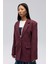 Symi Geniş Kesim Basic Bordo Blazer 3