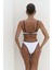 Laili Kontrast Şerit Detaylı Beyaz Bikini Üstü 4