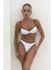 Laili Kontrast Şerit Detaylı Beyaz Bikini Altı 2