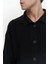 Bastian Düğme Detay Siyah Erkek Triko Hırka 5