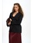 Volda Yaka Detay Siyah Blazer 1