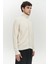 Brock Tam Fermuarlı Ekru Erkek Triko Kazak 3