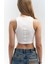 Fleur Fitilli Halter Yaka Beyaz Crop 4