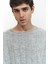 Vincent Yırtık Detay Gri Erkek Triko Kazak 5