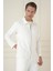 Slim Fit Fermuarlı Yan Cep Mevsimlik Casual Ekru Mont mt 174 1