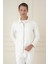 Slim Fit Fermuarlı Yan Cep Mevsimlik Casual Ekru Mont mt 174 4
