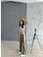 Gabardin Palazzo Pantolon - Haki 1