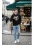 Erkek Sweatshirt Regular Fit Pamuklu Kumaş Iki Iplik OPES26KNZMOD13 5