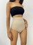 Silikonlu Uzun Bel Slip Korse -Krem 4