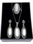 Işıltılı Markazit Çevrili Oval Sedef Gümüş Set&takım 1