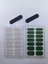 Kendinden Yapışkanlı Nail Sticker 2 Paket Tırnak Stickeri Takma Yapışkanlı Oje Yeşil Beyaz Simli 2