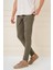 Slim Fit Yan Cepli Düz Esnek Casual Haki Pantolon P 1144 9