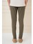 Slim Fit Yan Cepli Düz Esnek Casual Haki Pantolon P 1144 10