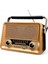 Eskitme Nostalji Radyo Ahşap Görünüm Şık Tasarım Nostaljik Radyo 5