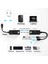 Cat5 CAT5E Cat6 Ethernet Kablosu Üzerinden USB 2.0 Genişletici, DC5V/2A Güç Adaptörüyle 100 M'ye Kadar RJ45 Alıcı Aktarımı (Ab) (Yurt Dışından) 4