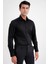 Slim Fit %100 Pamuk Non Iron Kumaş Klasik Siyah Gömlek Gk 734 5