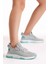 Unisex Gri Poli Taban Tekstil Kumaş Bağcıklı Spor Ayakkabı 1