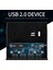 3,5 Inç Disket Yuvası 4 Portlu USB 2.0 Hub Usb2.0 Ön Panel Genişletme Adaptörü Bağlantı Braketi Masaüstü Için 9 Pin Kablolu (Yurt Dışından) 2