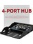 3,5 Inç Disket Yuvası 4 Portlu USB 2.0 Hub Usb2.0 Ön Panel Genişletme Adaptörü Bağlantı Braketi Masaüstü Için 9 Pin Kablolu (Yurt Dışından) 4