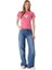 Jeans Kadın Pembe Slim Fit T-Shirt W4YI04J1314-A619 2