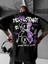 Mdb Baskılı Oversize Bisiklet Yaka Tshirt Iyah 1