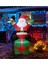Yılbaşı Hediye Paketli Noel Baba Işıklı Şişme Dekor 180 cm 1