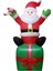 Yılbaşı Hediye Paketli Noel Baba Işıklı Şişme Dekor 180 cm 2