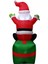 Yılbaşı Hediye Paketli Noel Baba Işıklı Şişme Dekor 180 cm 3