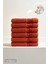 6'lı Cookie Kiremit Mini El, Yüz Havlusu 62GR. - 30X50 Cm, %100 Pamuk, Spa ve Otel Havlusu 1