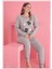 Arias Closet Büyük Beden Pamuklu Hi Bear Ayıcık Desenli Pijama Takımı 1
