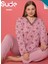 Kadın Uzun Kollu Bambu Battal Pijama Takımı 1