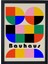 Bauhaus Seri-E Color V1 Siyah Çerçeveli Poster Tablo 1