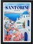 Santorini Greece Siyah Çerçeveli Poster Tablo 1
