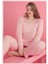 Arias Closet Büyük Beden Pamuklu Dantel Işlemeli Pijama Takımı 1