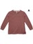 Kadın Belinda Basic Uzun Kollu Ince O Yaka Pamuk T-Shirt Gül Kurusu 2