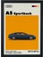 Audi A5 Sportpack 2013-2016 Özel Tasarım Siyah Çerçeveli Tablo Poster 1