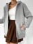 Kadın Oversize Fermuarlı Sweatshirt Hırka 2