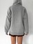 Kadın Oversize Fermuarlı Sweatshirt Hırka 5