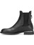 D25KB-8325 Kadın Hakiki Deri Chelsea Bot Siyah 3