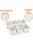 6'lı Çekmece Dolap Içi Düzenleyici Kutu Raf Set Bebek Eşyası Çocuk Odası Banyo Organizer/fiyonk 5