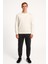 Unisex Baxter Üç Iplik Rahat Kesim O Yaka Baskısız Düz Pamuk Sweatshirt Ekru 1