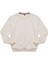 Unisex Baxter Üç Iplik Rahat Kesim O Yaka Baskısız Düz Pamuk Sweatshirt Ekru 2