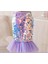 Deniz Kızı Kostüm Elbise Deniz Kızı Etek Deniz Kızı Bubble Saç (Mor-Pembe) Deniz Kızı Taç 5