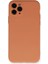 iPhone 11 Pro Kılıf Nano Içi Kadife Silikon - Mat Turuncu 1