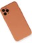 iPhone 11 Pro Kılıf Nano Içi Kadife Silikon - Mat Turuncu 2